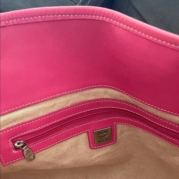 MCM Pink and Cream Tote Bag - Picture 12 of 14